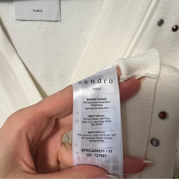 Sandro cardigan off white - Picture 4 of 5